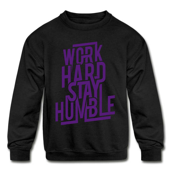 Work Hard Stay Humble Crewneck - black