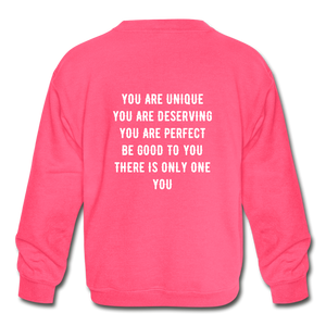 BE YOU Crewneck Sweatshirt - neon pink